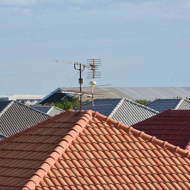 One of our new tiled roofs on a new housing estate 